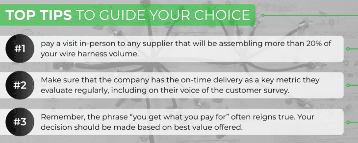 Top 3 tips for choosing a wire harness assembly company